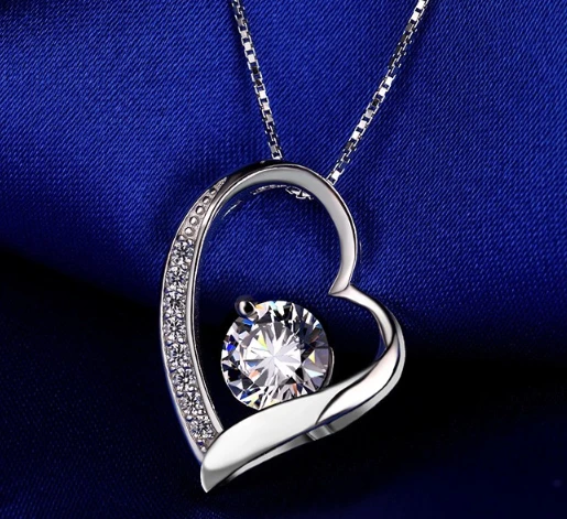925 sterling silver wedding heart zircon wholesale women jewelry set supplier china