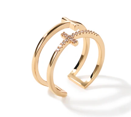 Cheap price and high quality zinc alloy ring for woman