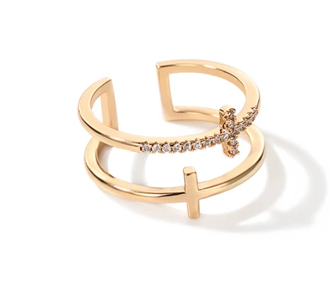 Cheap price and high quality zinc alloy ring for woman