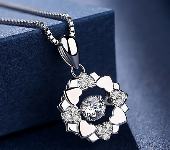 China Supplier 925 Silver Gemstone Necklace for Woman