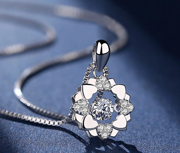 China Supplier 925 Silver Gemstone Necklace for Woman