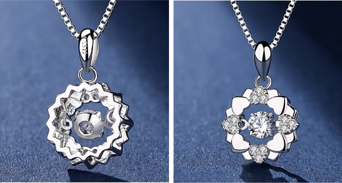 China Supplier 925 Silver Gemstone Necklace for Woman