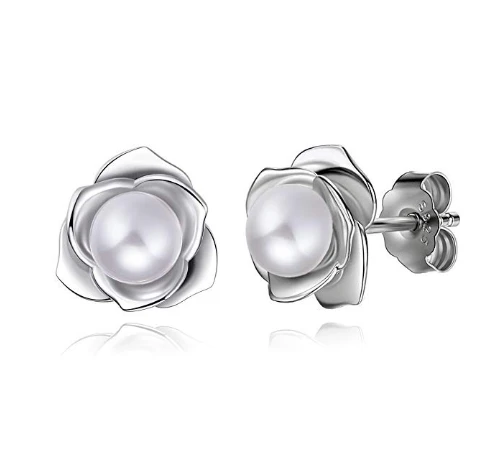 China Supplier High Polished 925 Sterling Silver Necklace with Natural Freshwater Pearl