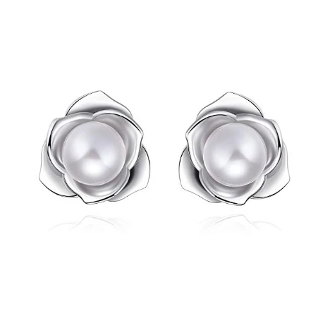 China Supplier High Polished 925 Sterling Silver Necklace with Natural Freshwater Pearl