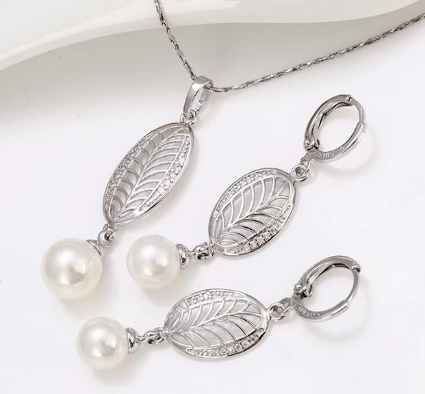China wholesale high quality pearl set jewelry oem
