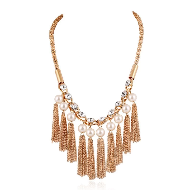 China Choker Necklace Tassel Short Clavicle Necklace Women Party Statement Jewelry Gifts Accessories 2018 New Hersteller