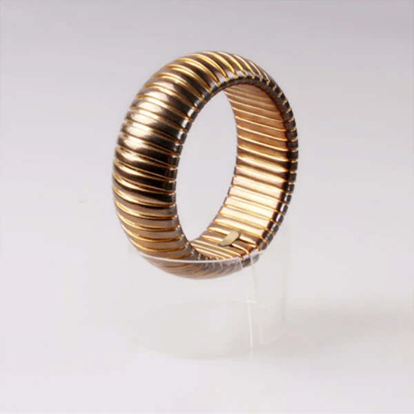 Custom elastic bangle fashion bracelet with gold plated, aliexpress wholesale bangles,18K gold Jewelry for women men