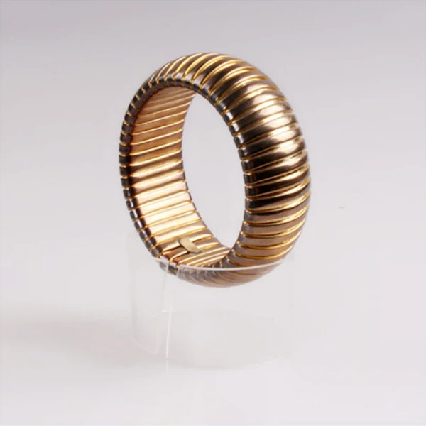 Custom elastic bangle fashion bracelet with gold plated, aliexpress wholesale bangles,18K gold Jewelry for women men