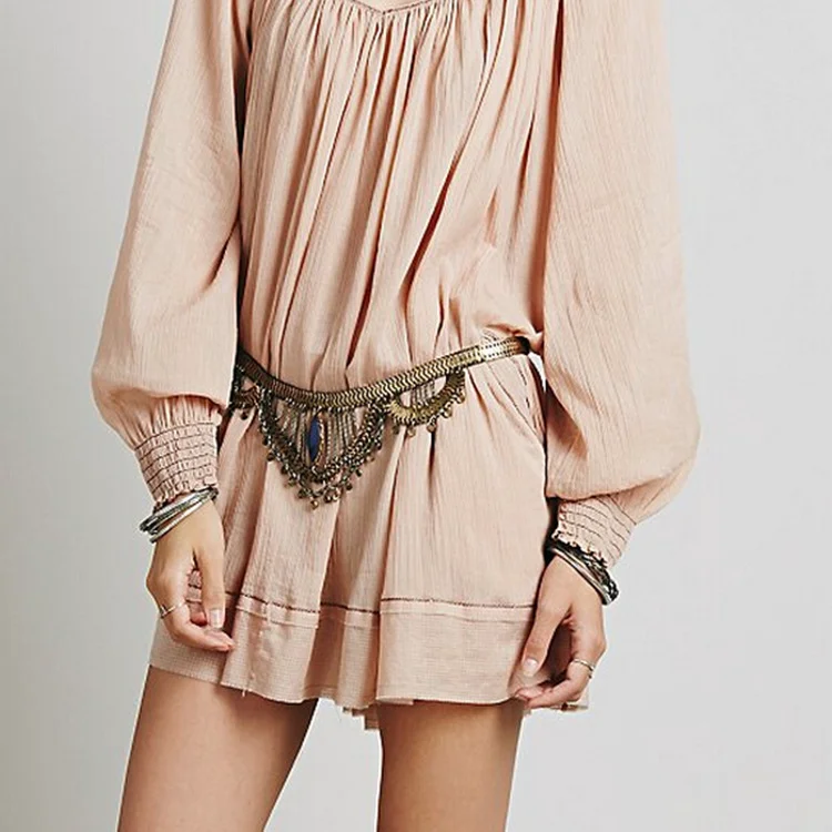 Europe Retro Body Jewelry Tassel Waist Chains for Women