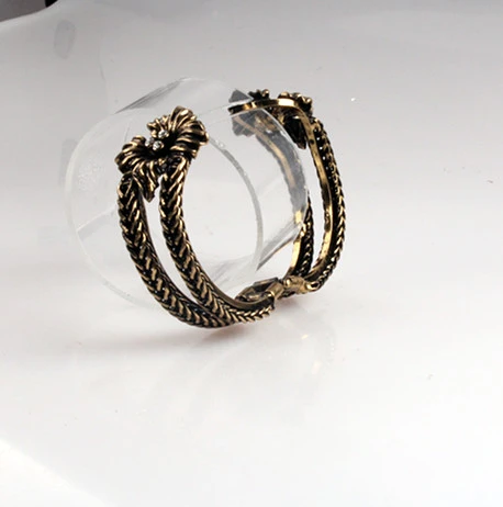 European high-grade Jewelry Wholesale Wide Opening Cuff Alloy Bracelet