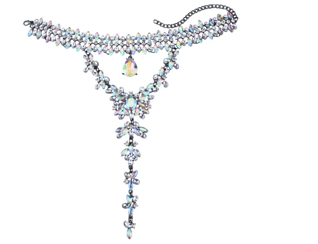 China Exquisite Temperament Colored Diamond Necklace for Women Christmas Jewelry Gift Hersteller