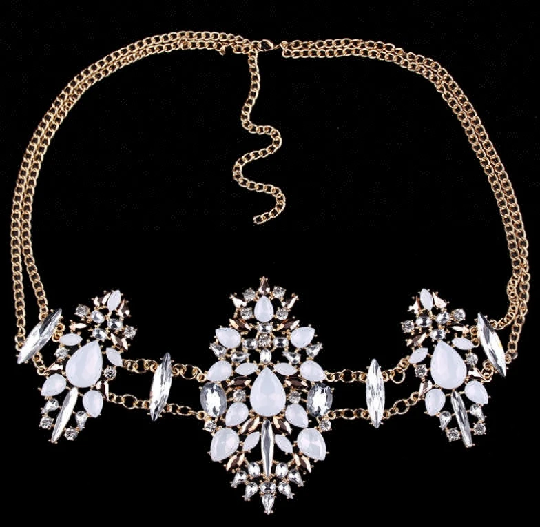 Factory direct sale beach sexy rhinestone body chain