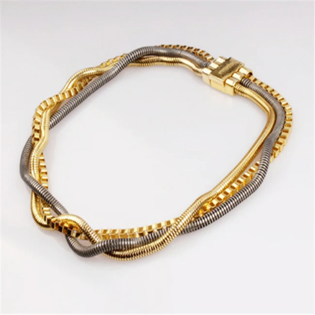 Fashion Kostüme gemischt Farbe Gold einfach Kette Halskette Kette