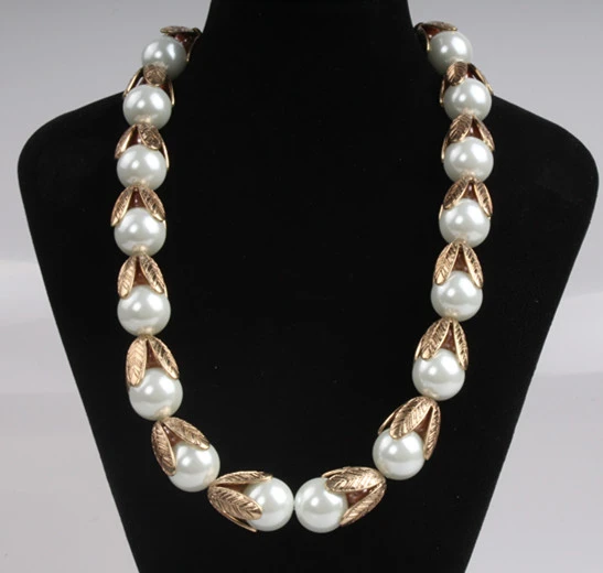 Fashion Jewellery Women Jewelry  Pearl Zinc Alloy Bead Necklace for  Birthday Anniversary Gifts