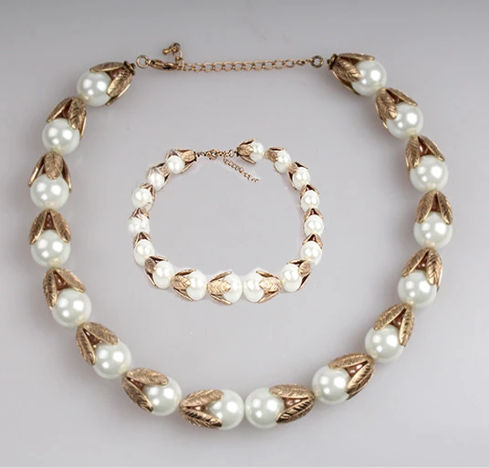 Fashion Jewellery Women Jewelry  Pearl Zinc Alloy Bead Necklace for  Birthday Anniversary Gifts