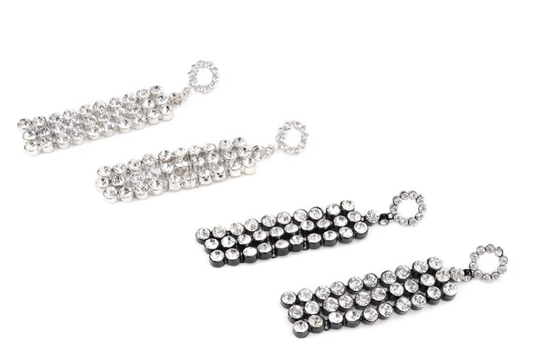 Fashion Jewelry Alloy Silver Plated Long Drop Earring Women Accessories 2018 wholesale Hot selling items