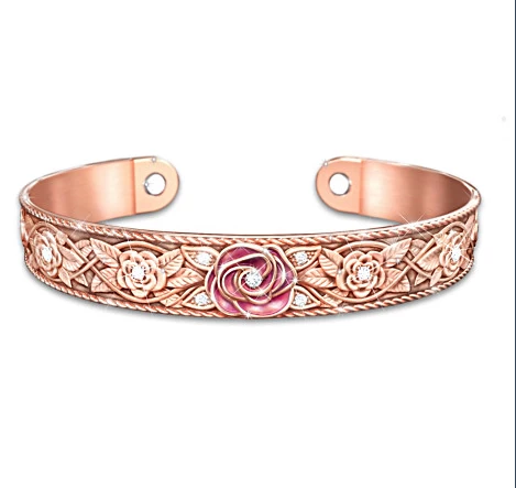 China Fashion Women's Solid Copper Cuff Bracelet Manufacturer manufacturer
