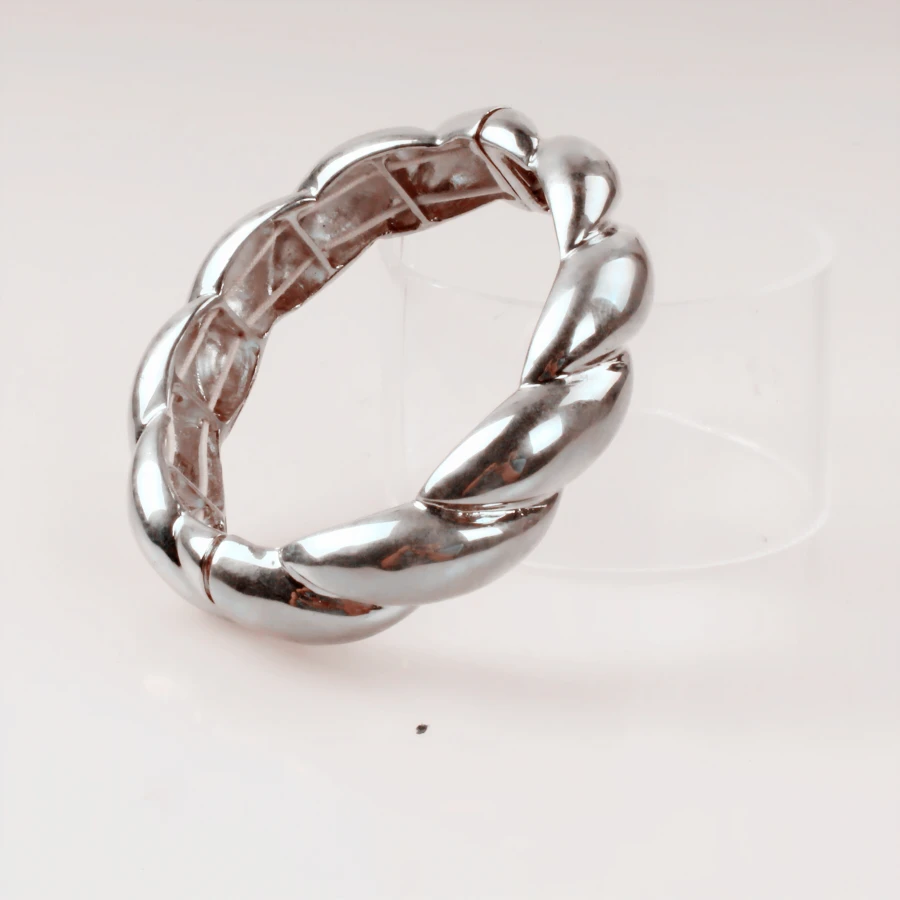 Fashion charm rose gold plated jewelry, Silver charm bracelet wholesale