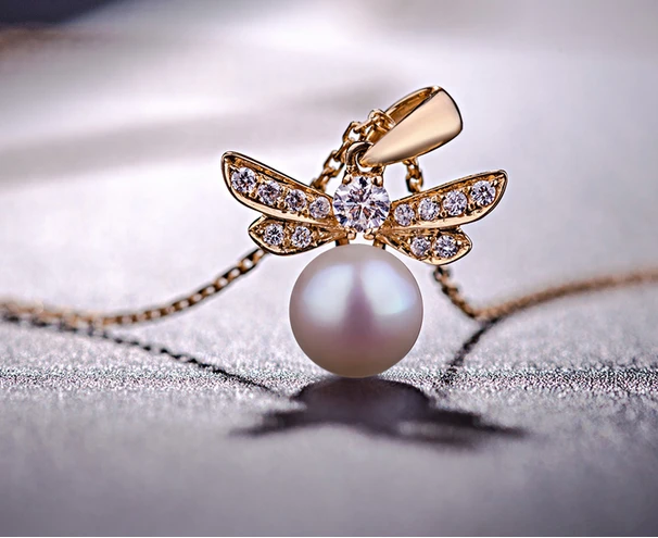Fashion design 925 Sterling Silver pendant necklace pearl jewelry wholesale in China