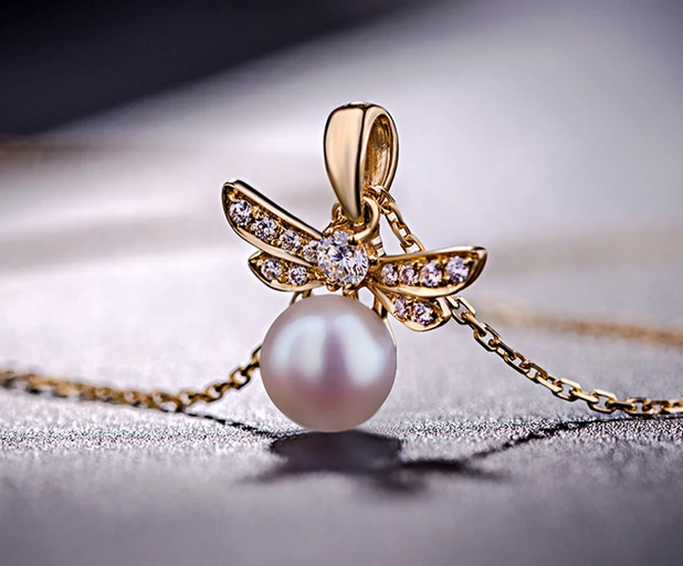 Fashion design 925 Sterling Silver pendant necklace pearl jewelry wholesale in China