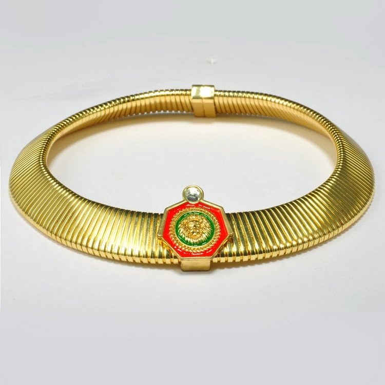 China Fashion elastische Gänse Roar Kette Halskette mit verstellbaren Metall-Legierung Accessoires Schmuck Hersteller Hersteller