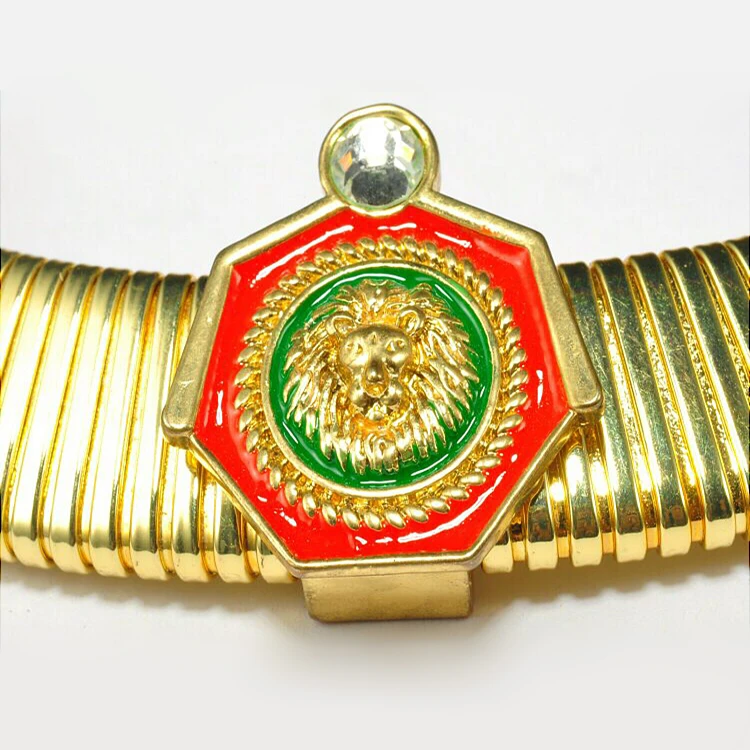 Moda elastico oche ruggito catena collana con metallo regolabile Accessori in lega gioielli fornitore