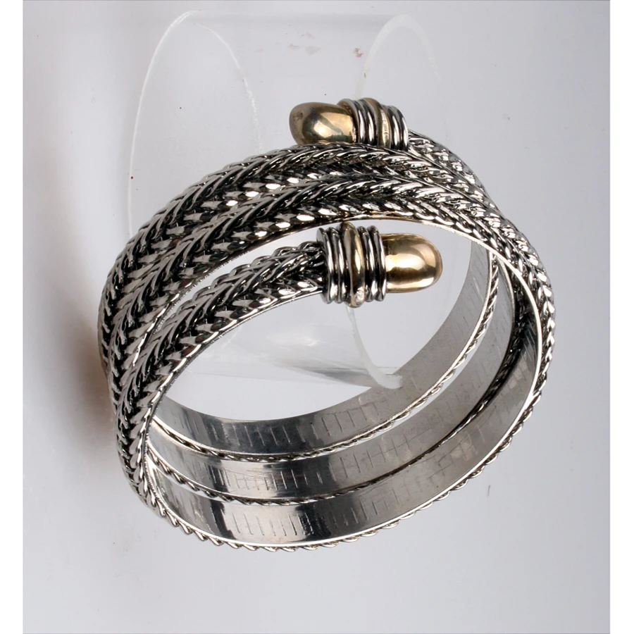 Good Quality Wholesale Affordable Women Bracelet Rhodium Plated Special Metal Chain Bangle Fashion bangle USA
