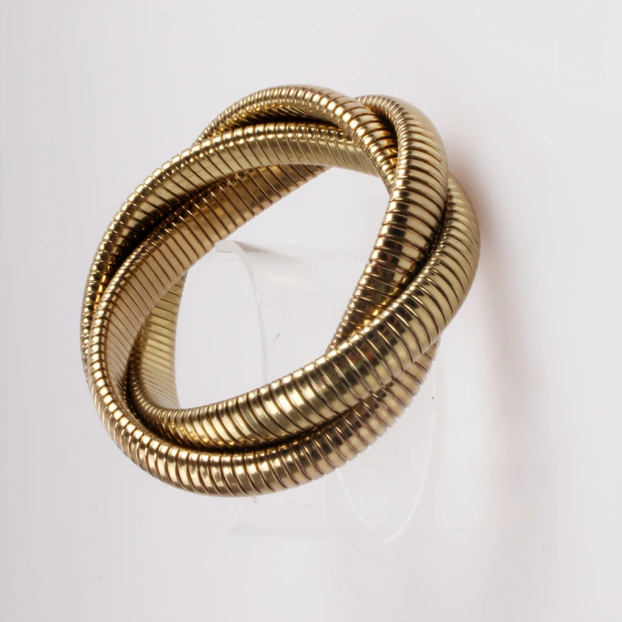 Goose roar chain elasticity weave bangle supplier china, Fashion bangle USA, 18k gold plated charm classic style bracelet manufacturer wholesale