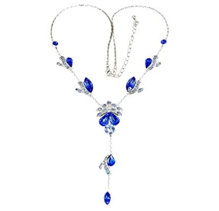 Gorgeous Rhinestone Crystal Floral Necklace Earrings set Supplier in China