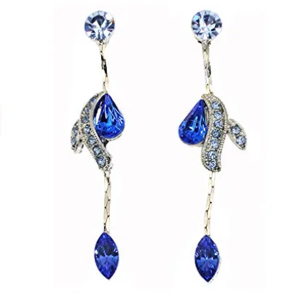 Gorgeous Rhinestone Crystal Floral Necklace Earrings set Supplier in China