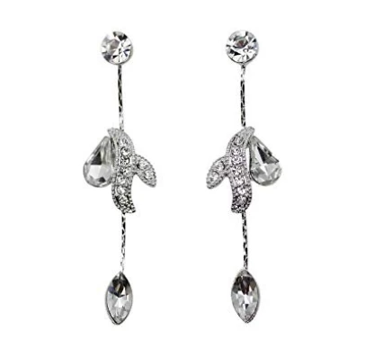 Gorgeous Rhinestone Crystal Floral Necklace Earrings set Supplier in China