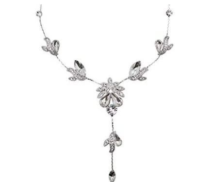 Gorgeous Rhinestone Crystal Floral Necklace Earrings set Supplier in China