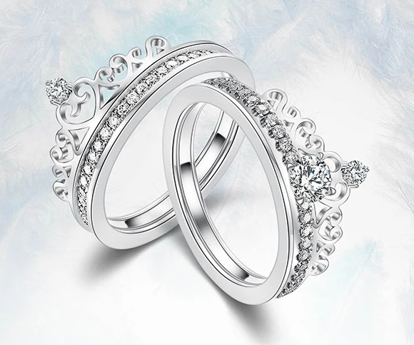 High Polish 18k gold crown ring supplier in China