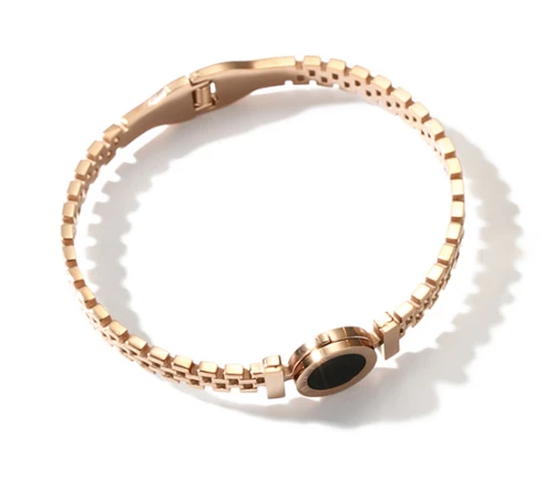 High Quality 18K Rose Gold Titanium Steel Bracelet Manufacturer in China