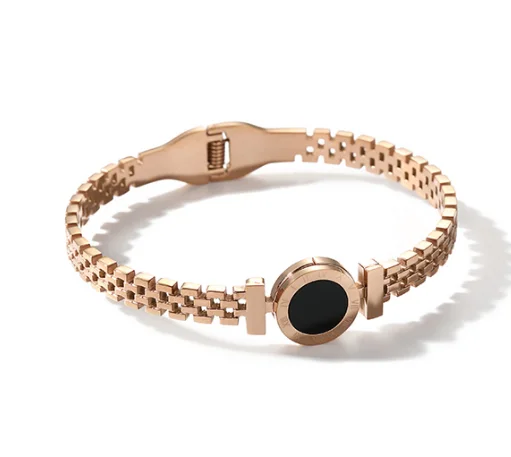 High Quality 18K Rose Gold Titanium Steel Bracelet Manufacturer in China