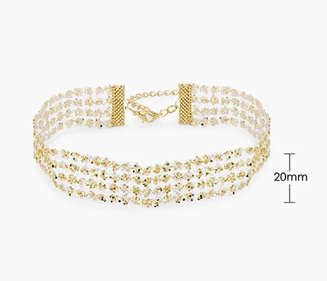 High Quality 2018 Fashion Zinc Alloy Gemstone Necklace Manufacturer in China