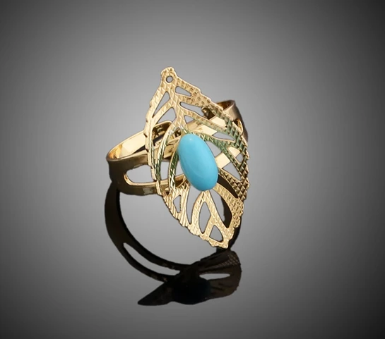 High Quality Fashion Dubai Gold Leaf Design Green Crystal Jewelry Set Supplier from China