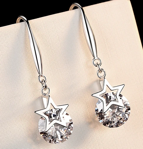 High Quality Start Shape 925 Sterling Silver Stud Earring Supplier in China