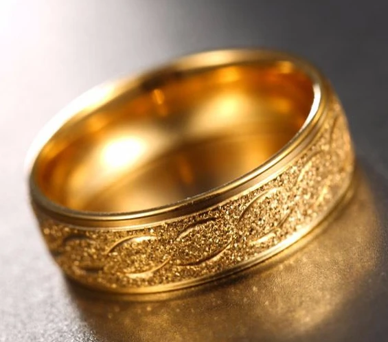 High quality Dubai gold jewelry men's ring manufacturer in China