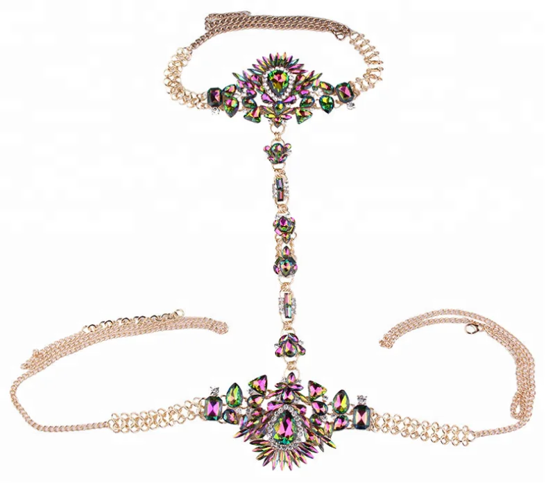 Hot Sale Rhinestone Bikini Sexy Body Chain/ Body Jewelry