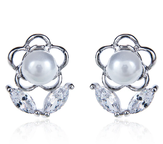 Hot sale stud earrings nice silver jewelry 925 sterling earrings Supplier China