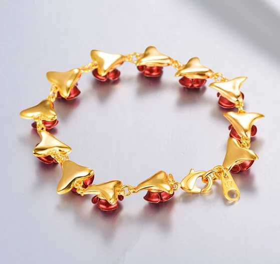 Jewelry Personalized Bracelet Copper Jewelry Dozen Rose Bracelet for Woman