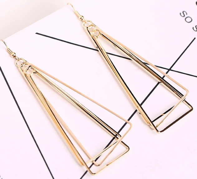 Korean Style Geometric Stainless Steel Earrings Manufacturer from China