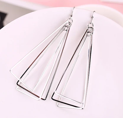 Korean Style Geometric Stainless Steel Earrings Manufacturer from China