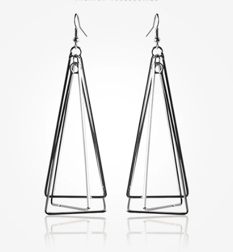 Korean Style Geometric Stainless Steel Earrings Manufacturer from China