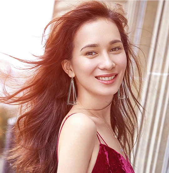 Korean Style Geometric Stainless Steel Earrings Manufacturer from China