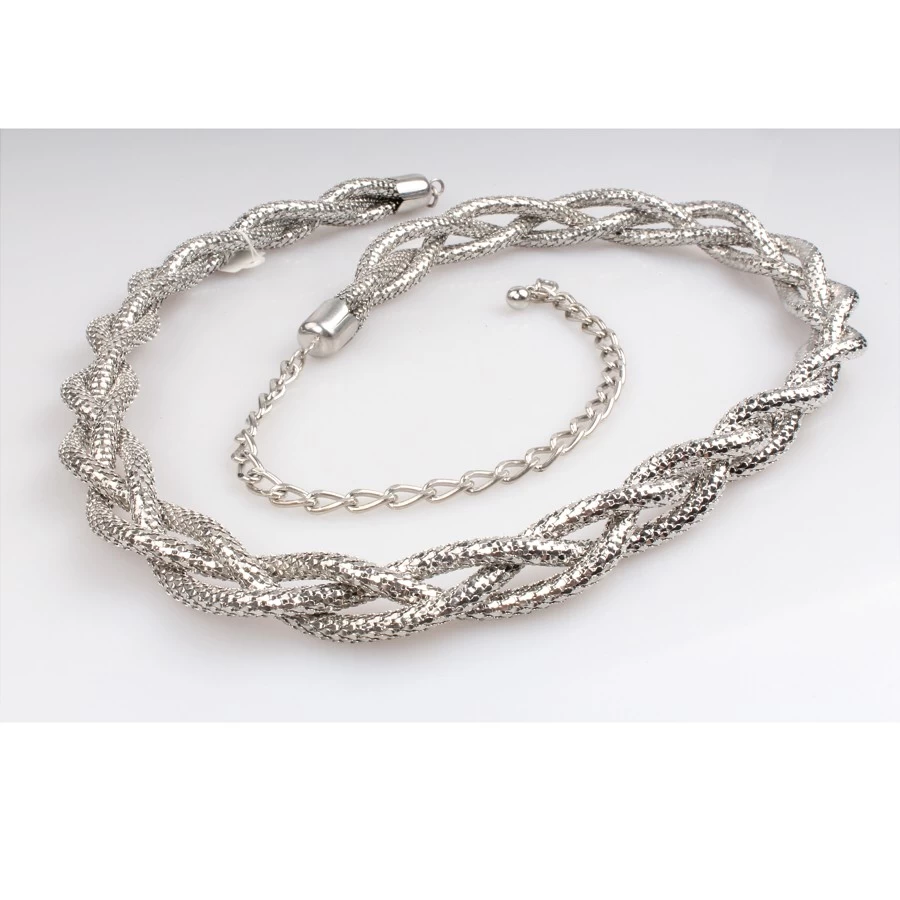 China Metall Gürtel Powerlifting 3 Woven Fish Kette 18 Karat Gold weiß Steel plating Stretch Metal Gürtel Hersteller