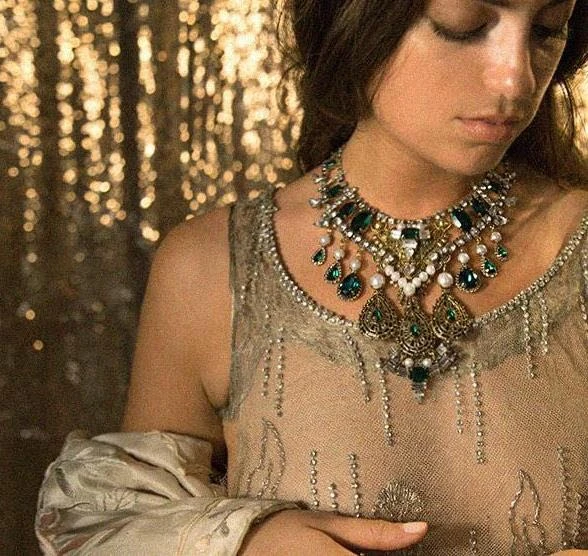 Multicolor Statement Choker Necklace Antique Jewelry  as Birthday Anniversary Gifts for Women Mom Wife