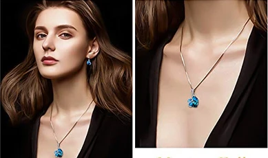 Necklace Earrings Tennis Bracelet 18K White Gold Plated Wedding Jewelry Set Supplier China