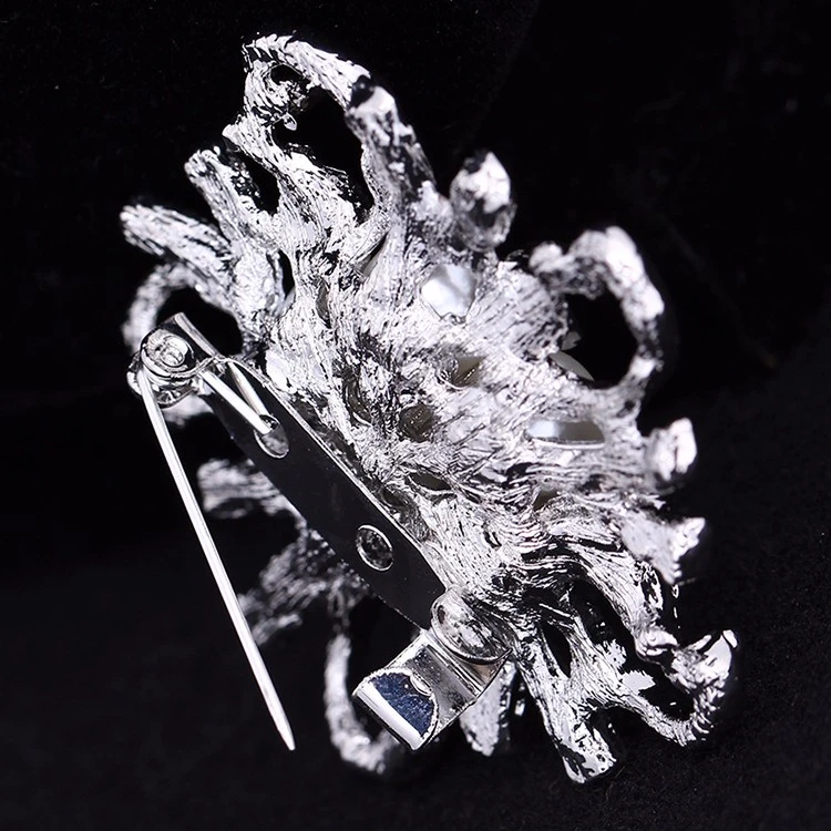 New Women Top Quality Flower Pearl Broches Pins Jewelry Fashion Wedding Party Crystal Brooch Fashion  Jewelry